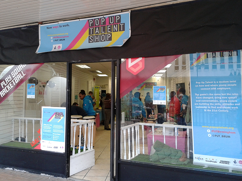 Pop Up Talent Shop inspires Birmingham’s young people
