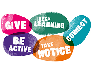 Students learn the Five Ways To Wellbeing