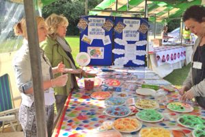 Vicki and Lorrain (on the left) at an event at Hobs Moat